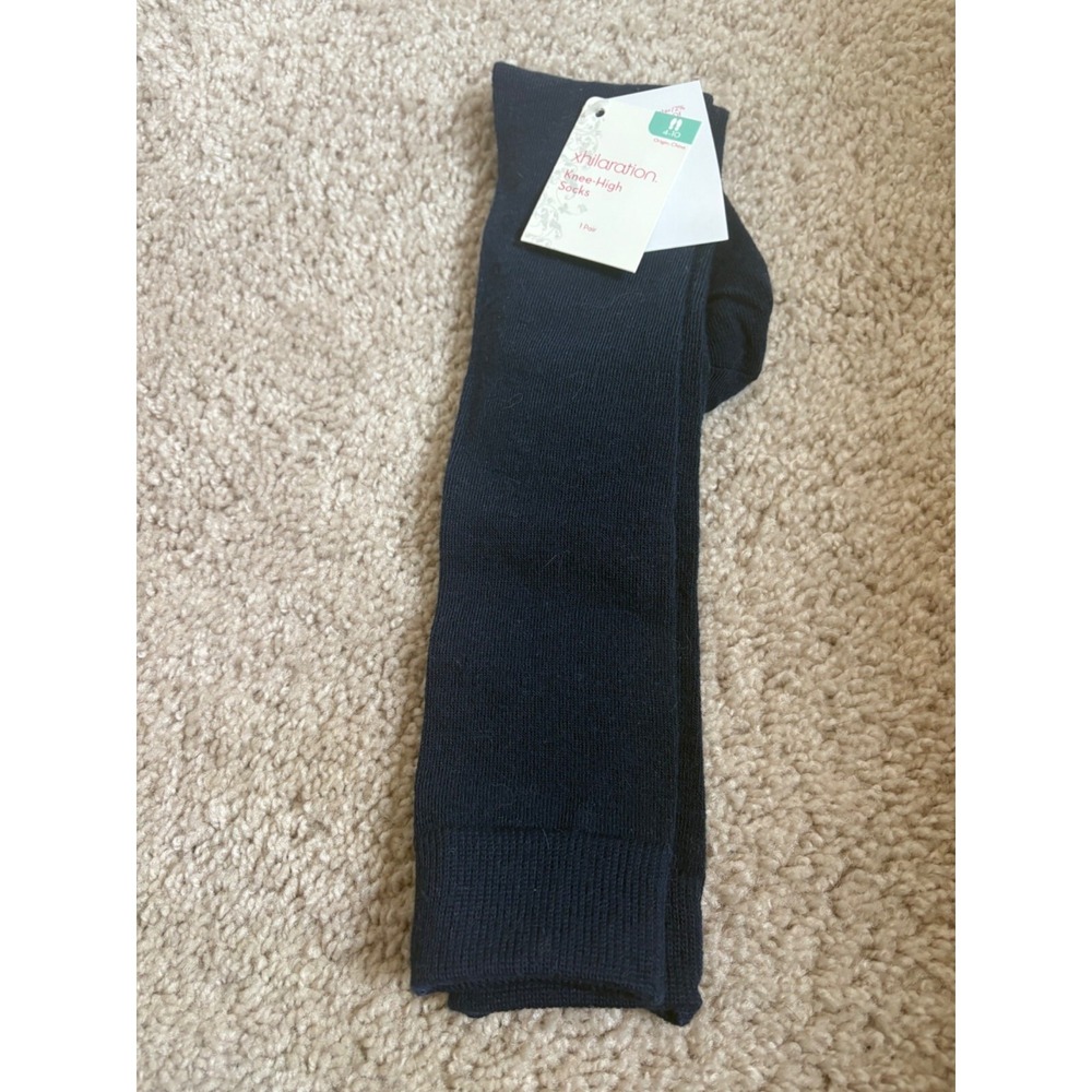 Xhilaration Knee-High Socks‎ Navy Ladies 4-10 Polyester & Spandex  New with Tags